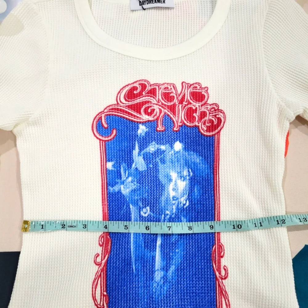 Stevie Nicks Bella Donna Top DAYDREAMER Vintage White Size Small - Picture 7 of 8